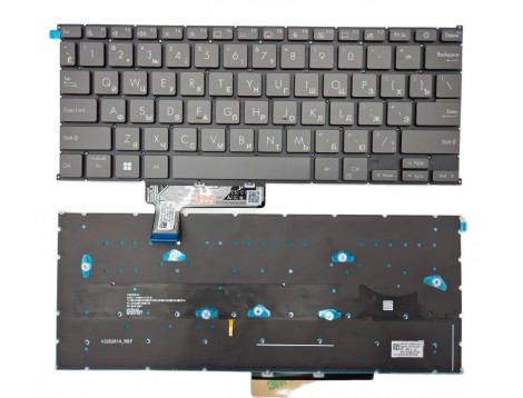 Клавіатура для ASUS Zenbook UX5304 UX5304VA UX5304UA UX5304MA (RU Black з підсвіткою) Original