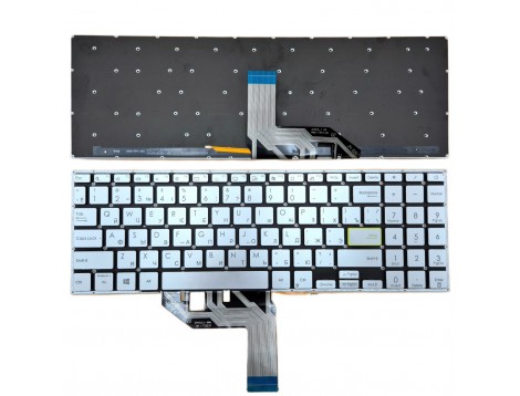 Клавіатура для ASUS X513 X513E X513EA X513EP X513EQ X513IA X513UA S533EA S533FA M513 M513I M513U M513UA,K513 K513E M5600 S5600(RU Silver)